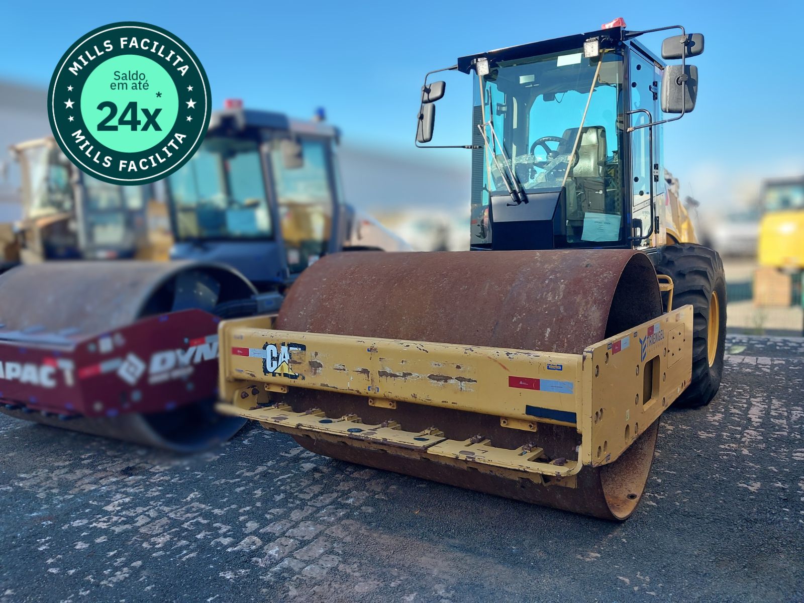 Rolo Compactador Liso Caterpillar CS54B