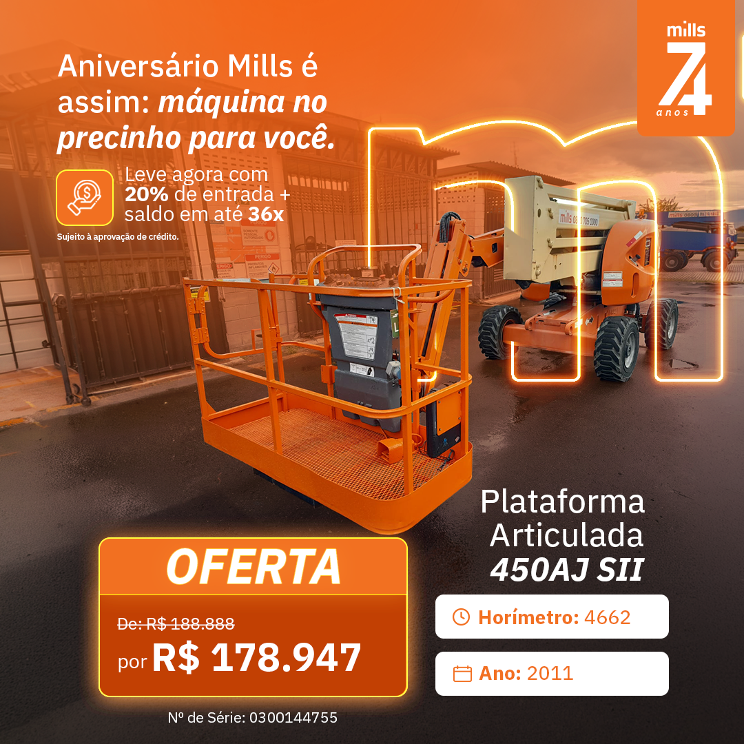 Plataforma Elevatória Articulada Diesel 450AJ-SII