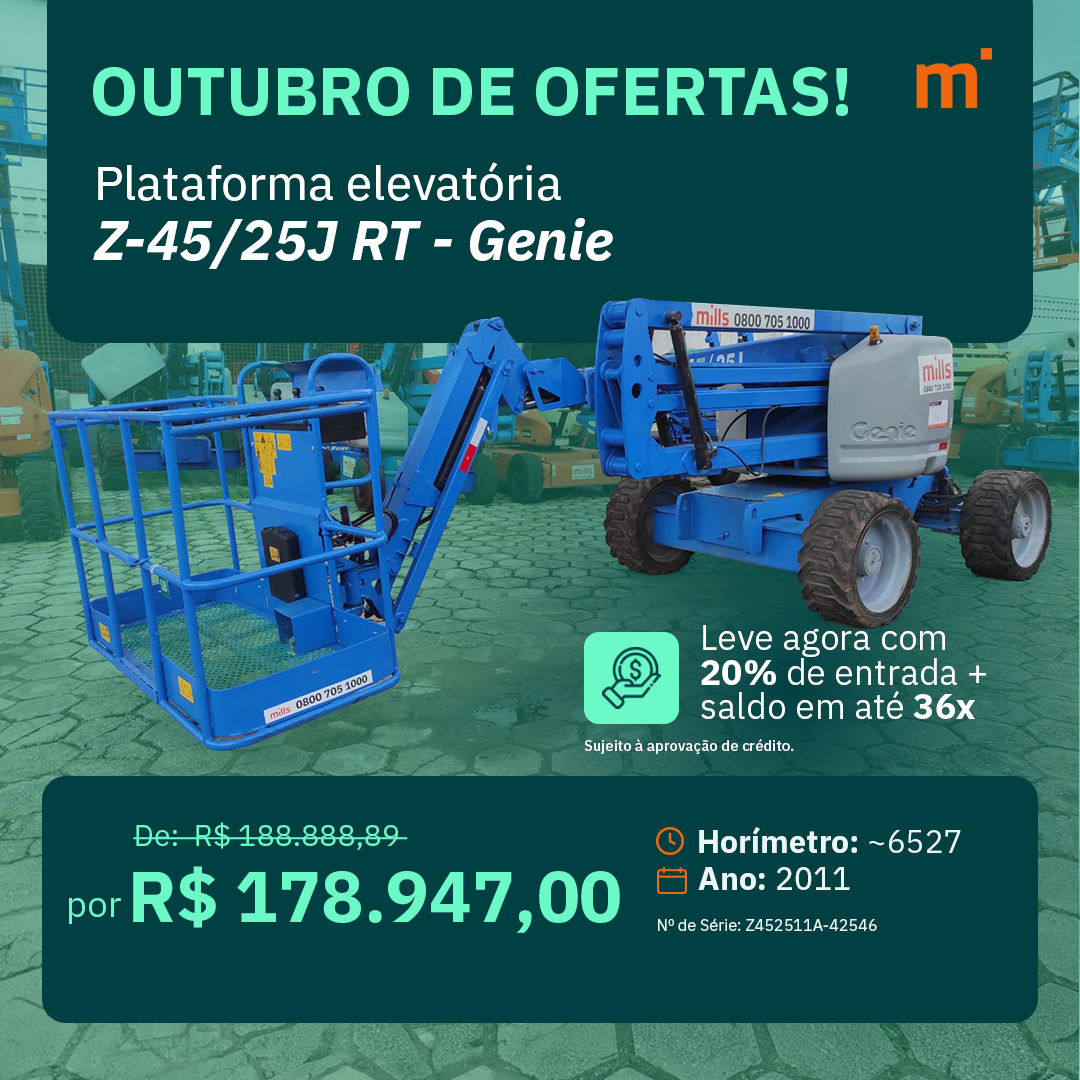 Plataforma Elevatória Articulada Diesel Z-45/25J RT