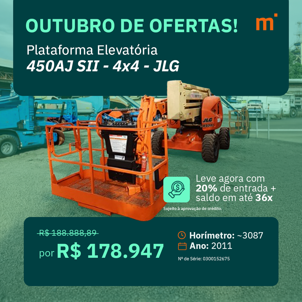 Plataforma Elevatória Articulada Diesel 450AJ-SII