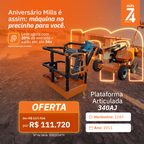 Plataforma Elevatória Articulada Diesel 340AJ