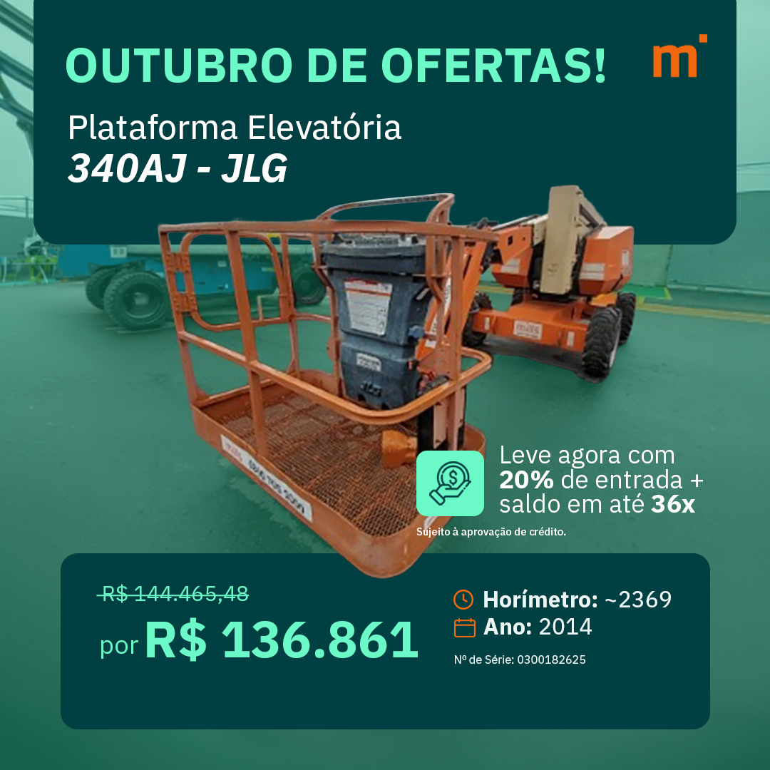 Plataforma Elevatória Articulada Diesel 340AJ