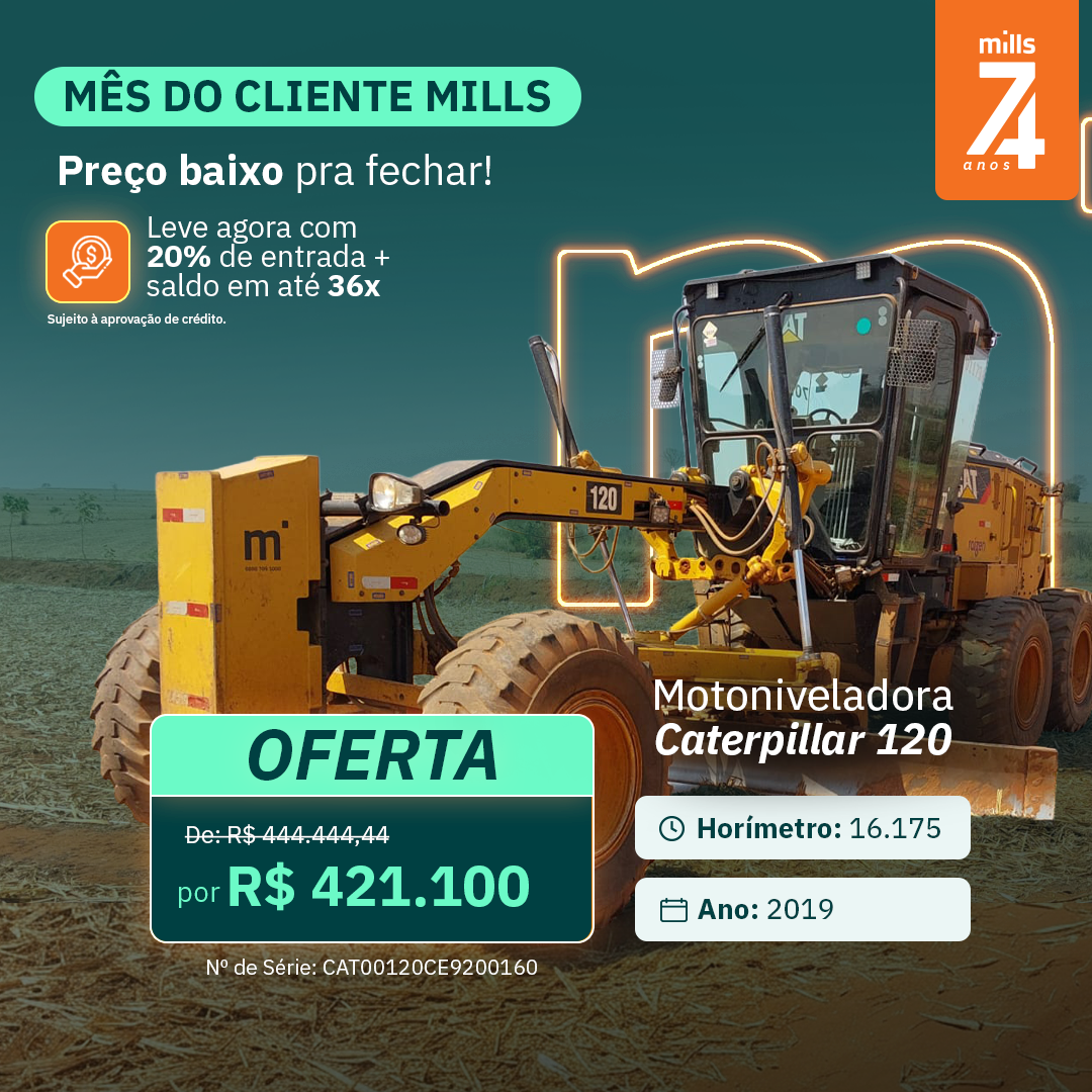 Motoniveladora Caterpillar 120