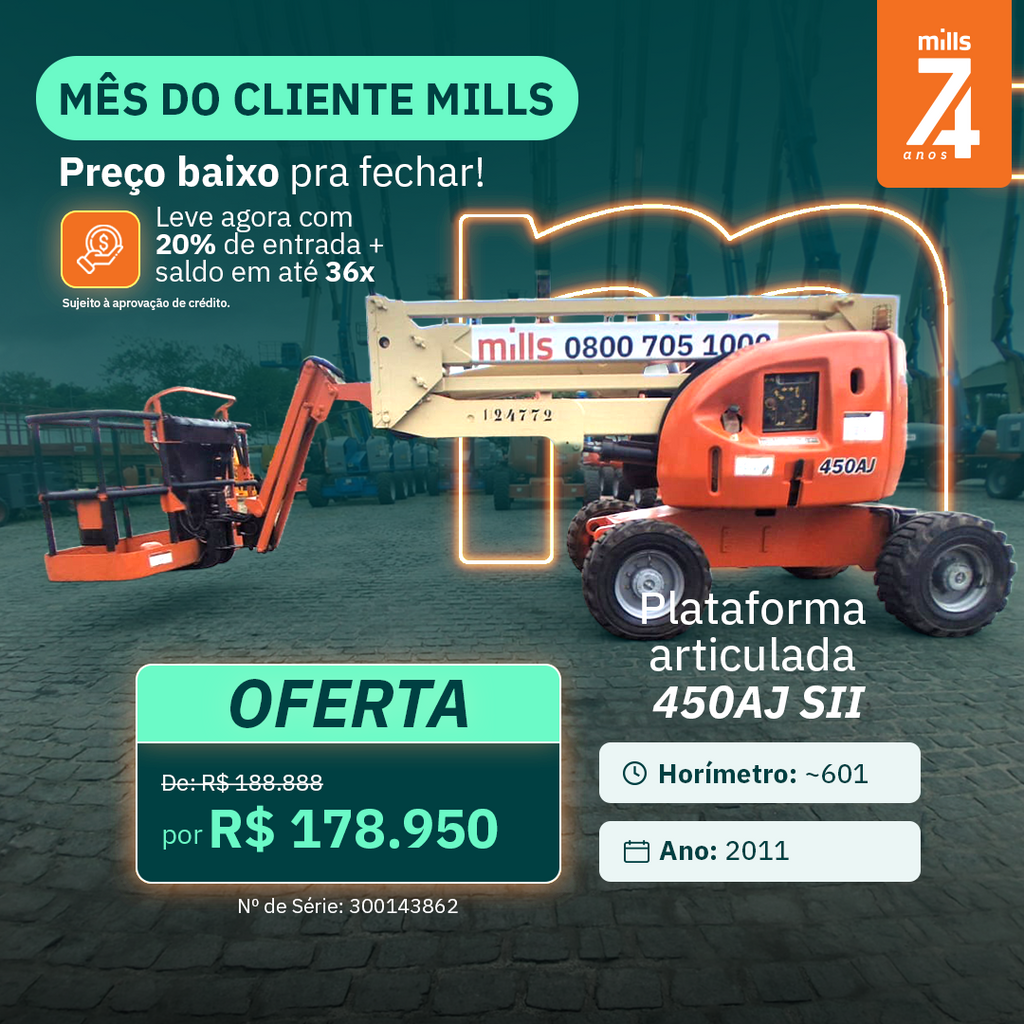 Plataforma Elevatória Articulada Diesel 450AJ-SII