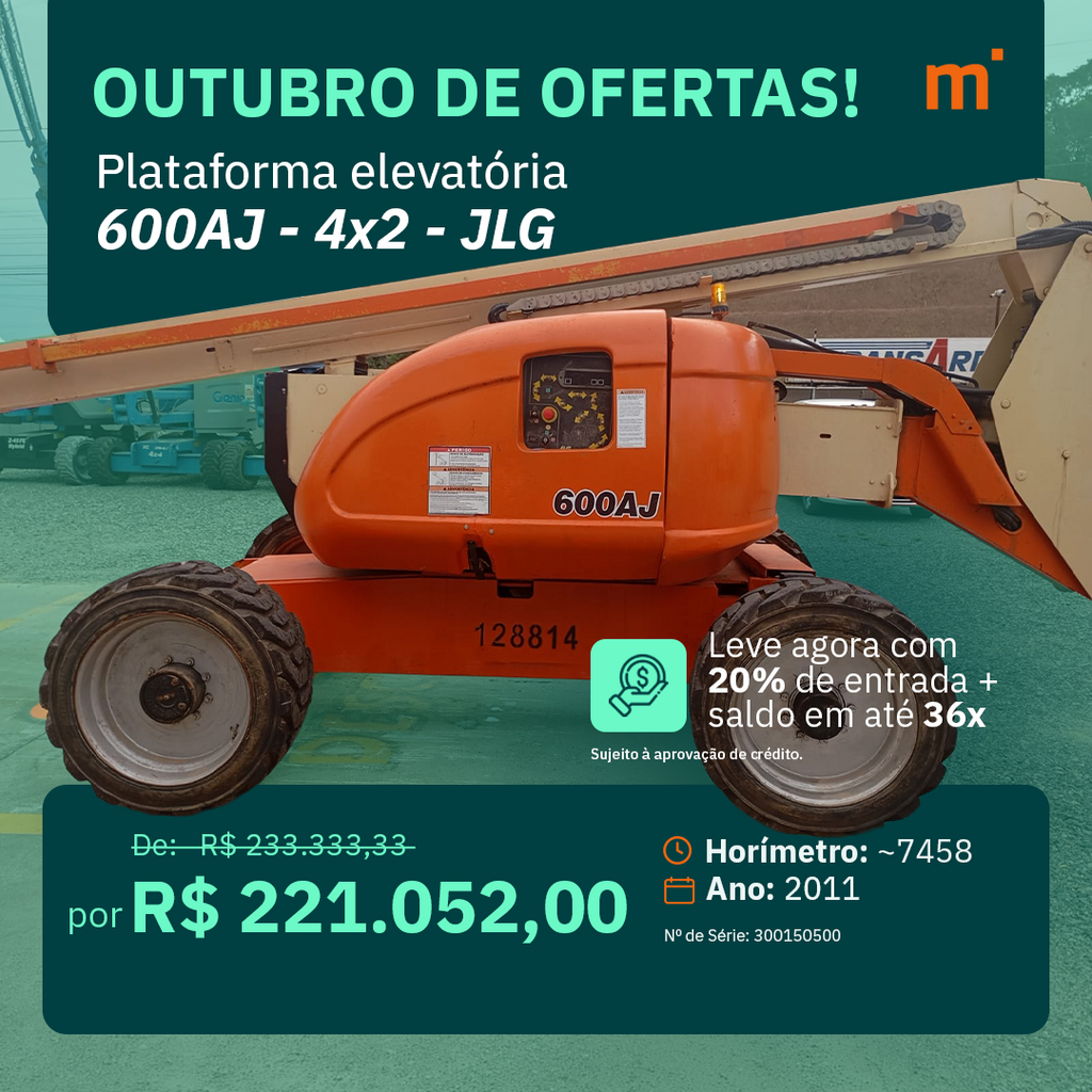 Plataforma Elevatória Articulada Diesel 600AJ