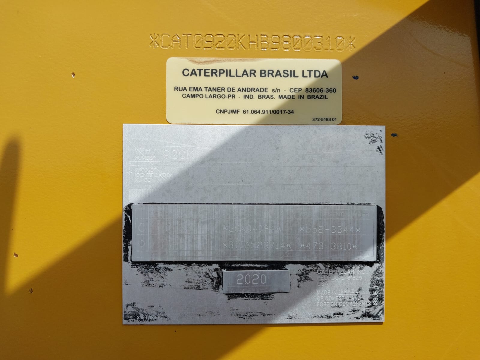 Pá Carregadeira Caterpillar 920K