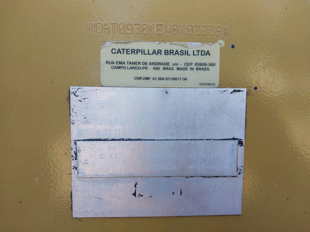Pá Carregadeira Caterpillar 938K SugarCane