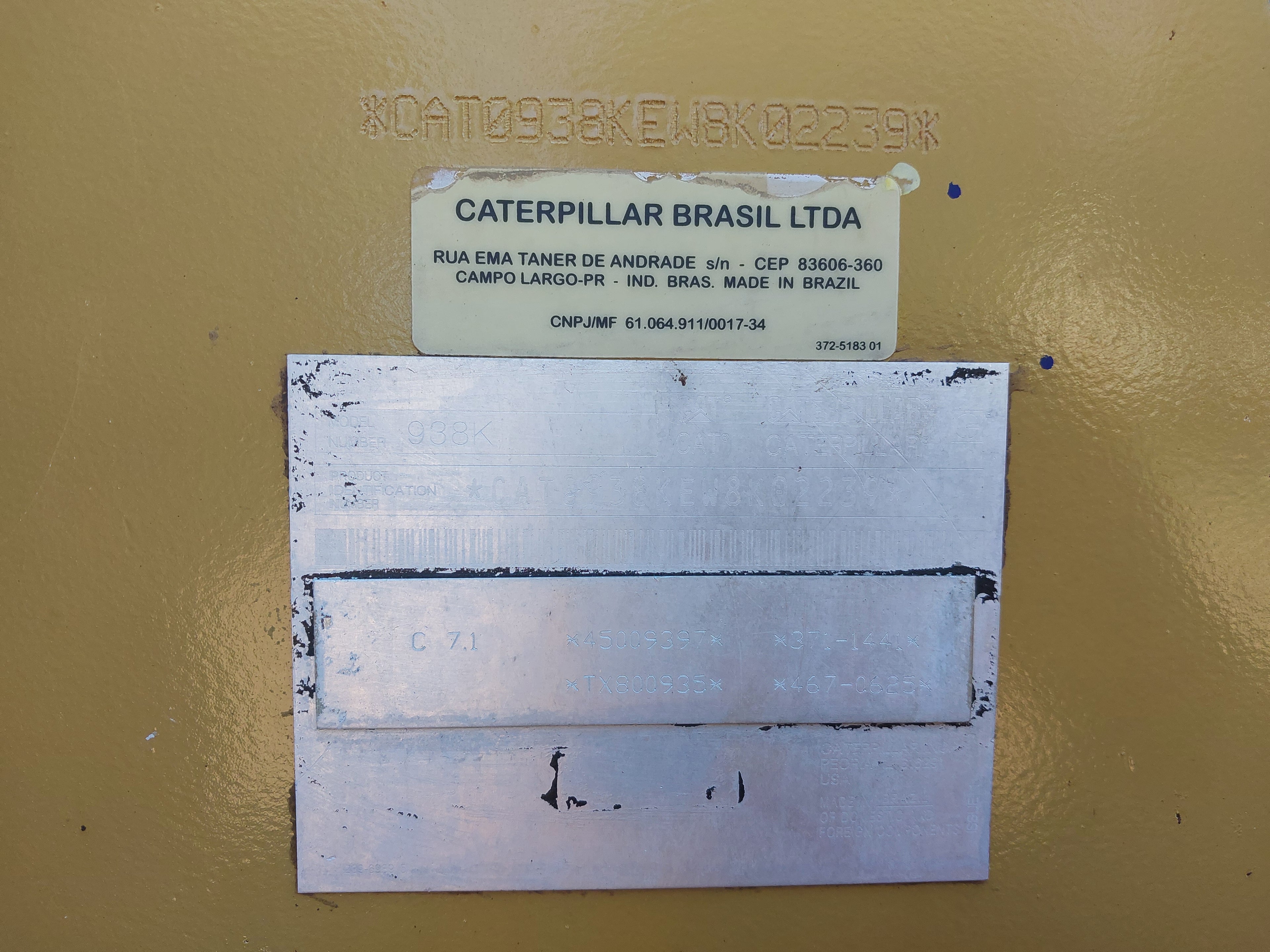 Pá Carregadeira Caterpillar 938K SugarCane