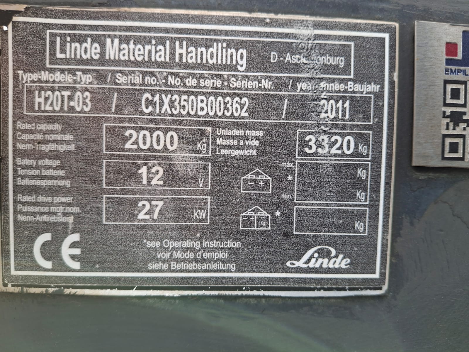 Empilhadeira Linde H20T