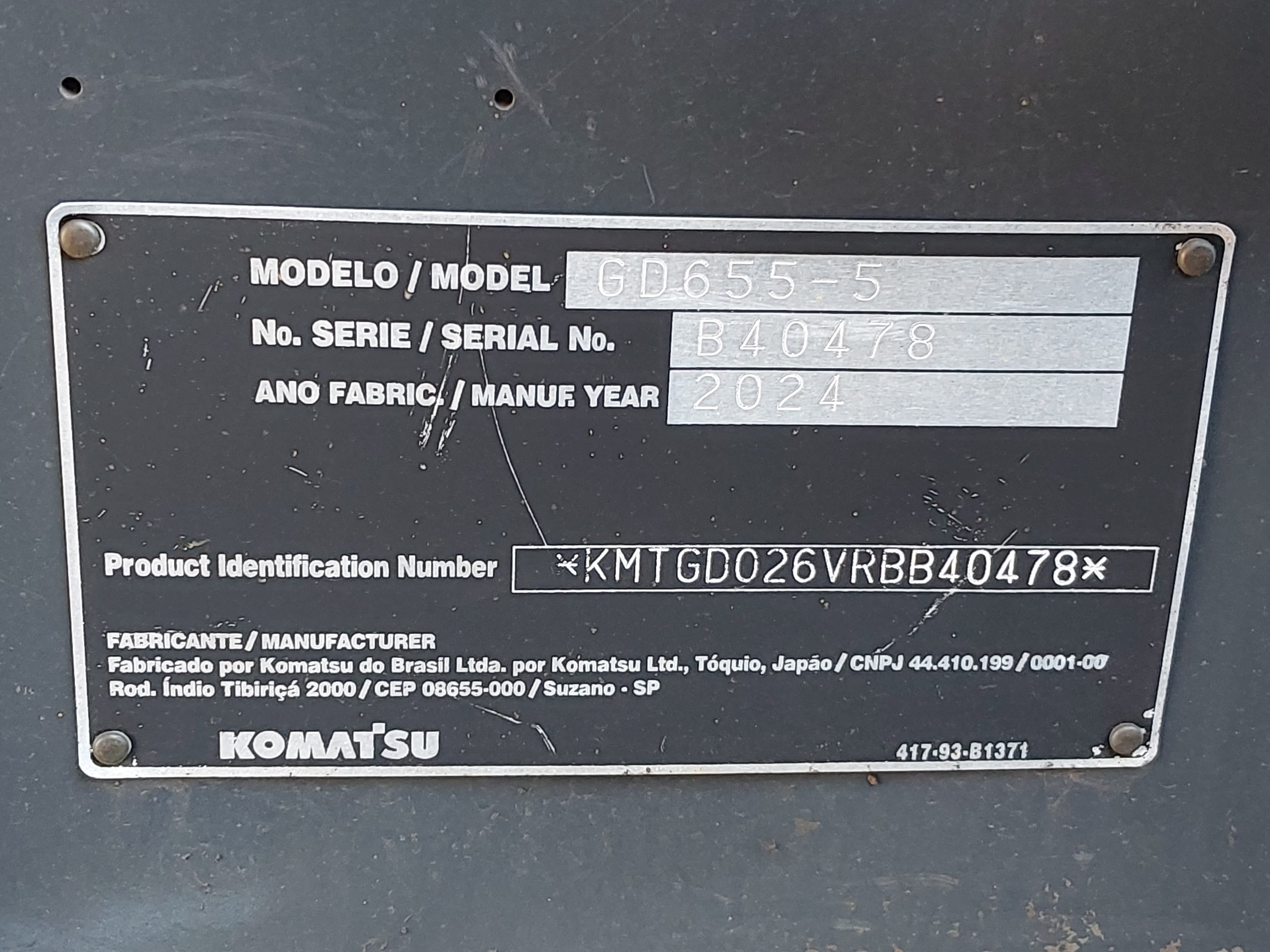 Motoniveladora Komatsu GD655-5