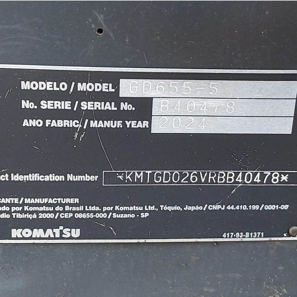 Motoniveladora Komatsu GD655-5