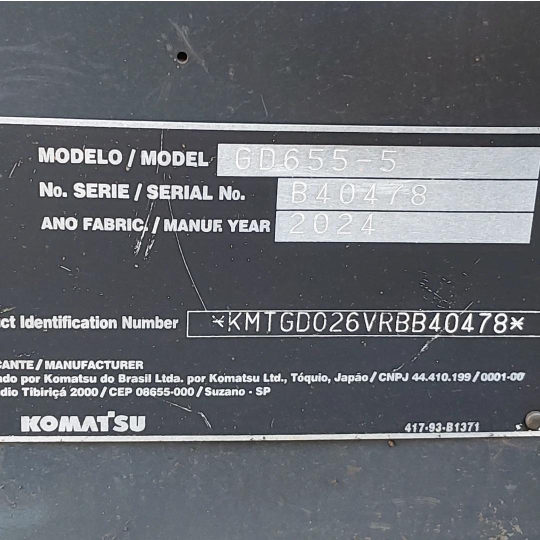 Motoniveladora Komatsu GD655-5