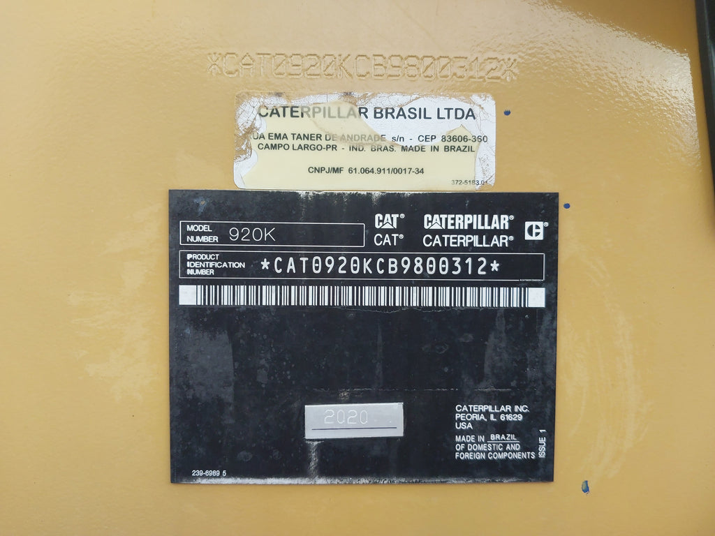 Pá Carregadeira Caterpillar 920K