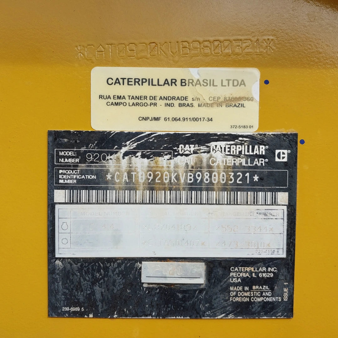 Pá Carregadeira Caterpillar 920K