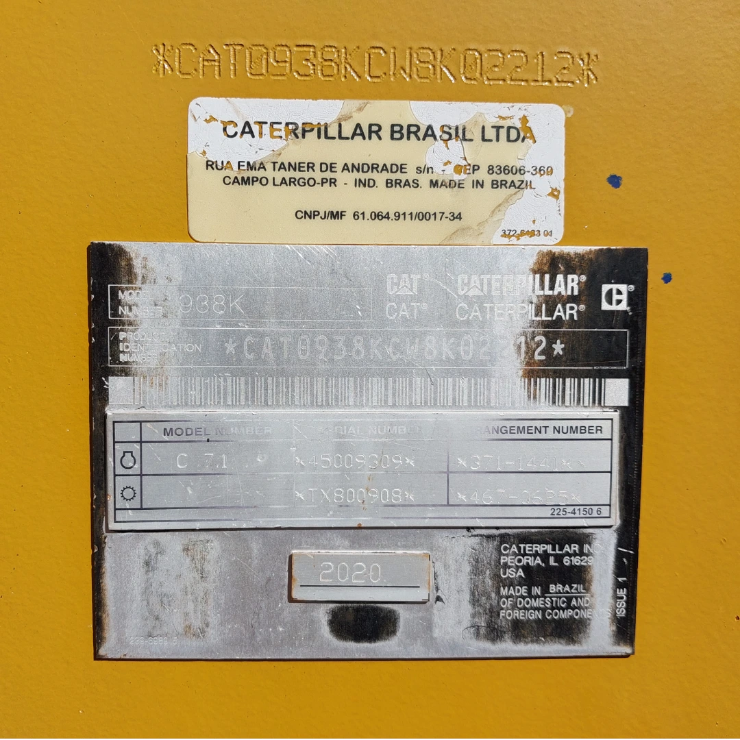 Pá Carregadeira Caterpillar 938K SugarCane