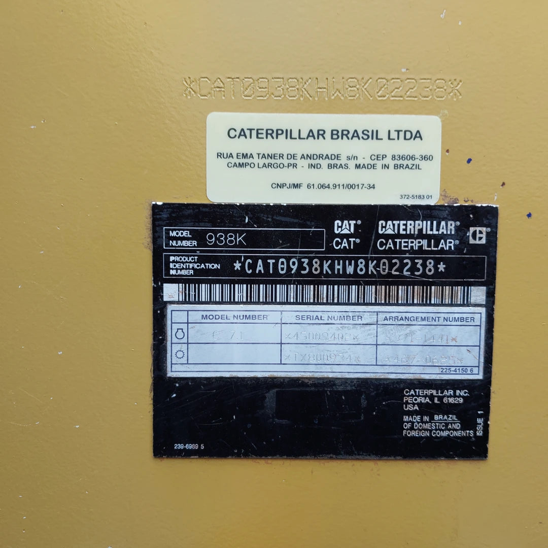 Pá Carregadeira Caterpillar 938K SugarCane