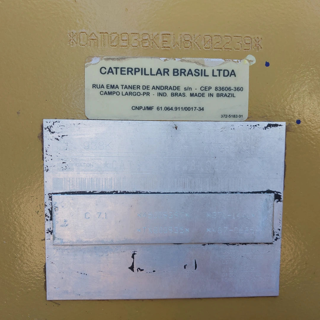 Pá Carregadeira Caterpillar 938K SugarCane