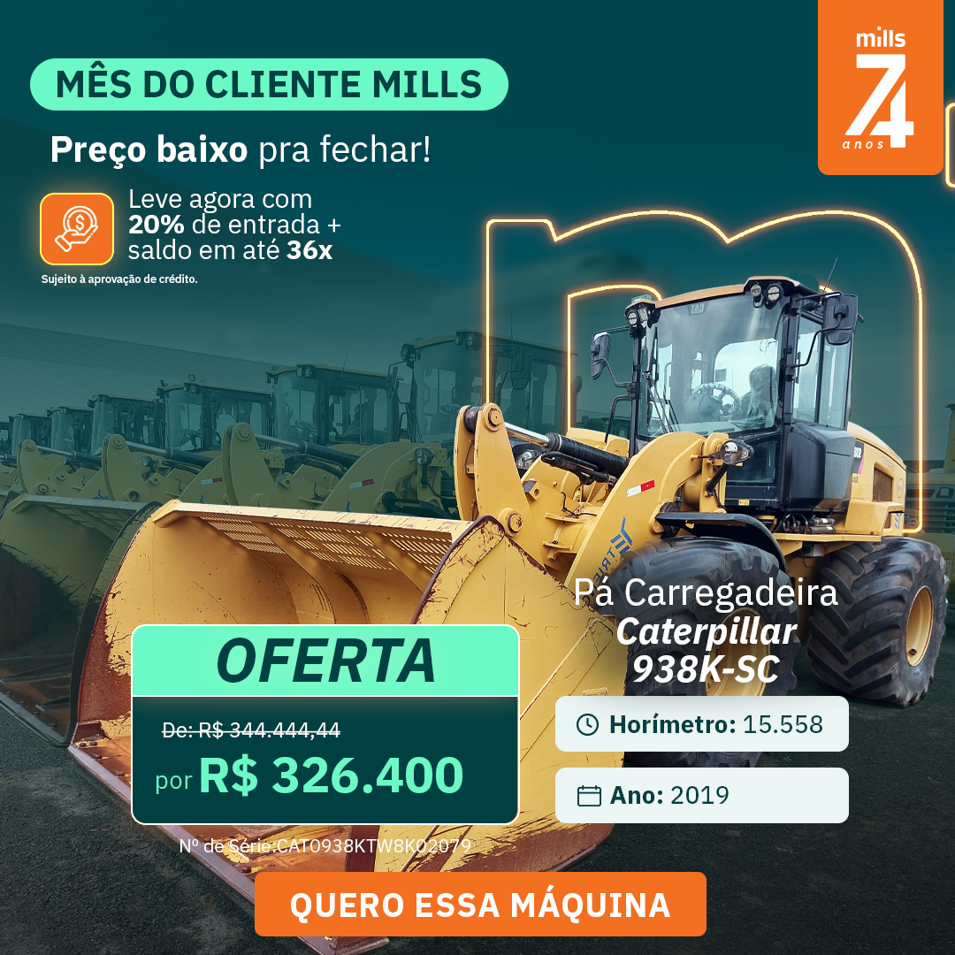 Pá Carregadeira Caterpillar 938K - SugarCane