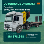 Caminhão Guindauto 3030/54 Mercedes Benz - Com Munck