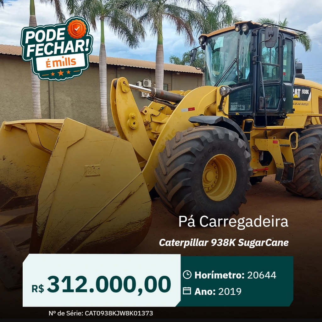 Pá Carregadeira Caterpillar 938K SugarCane