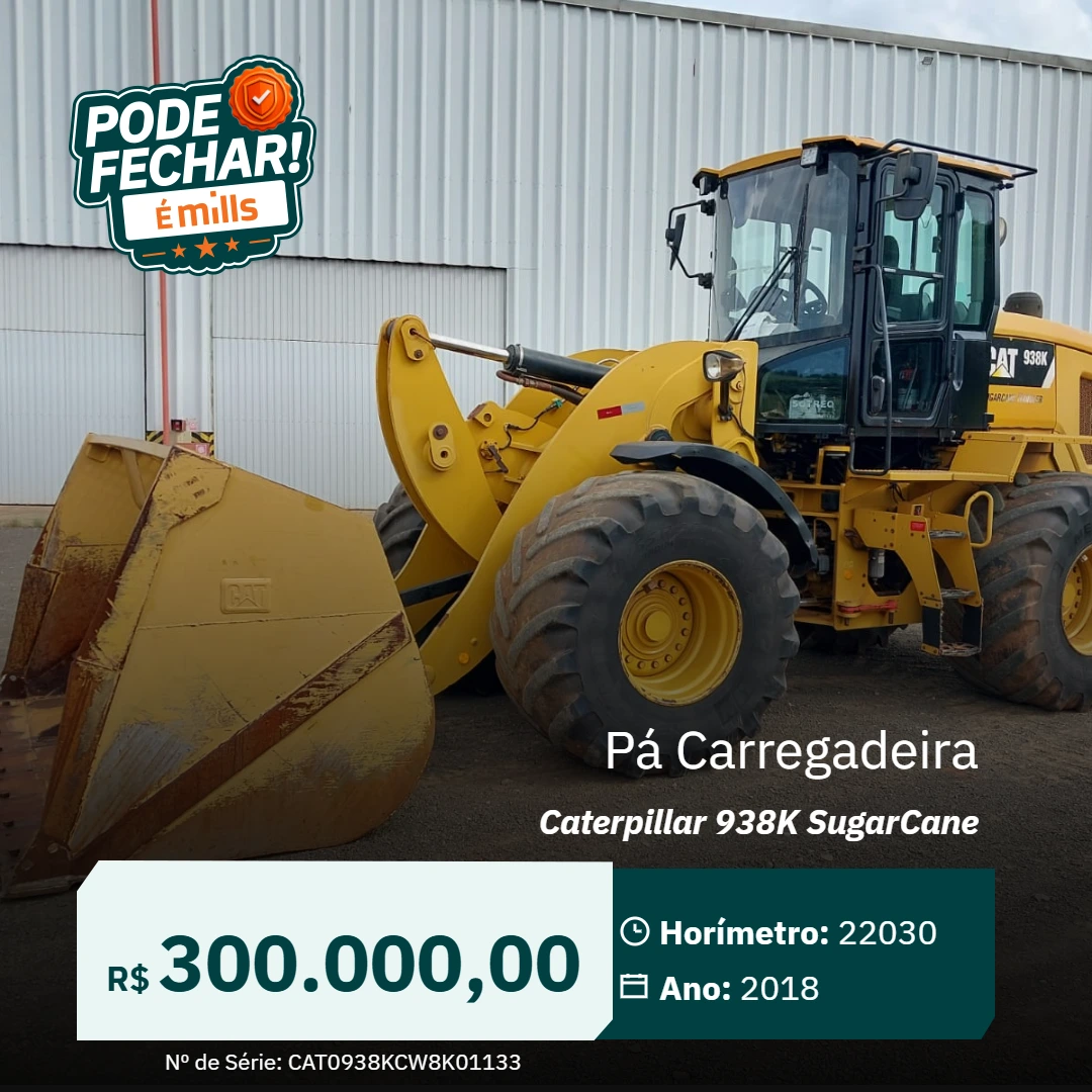 Pá Carregadeira Caterpillar 938K SugarCane