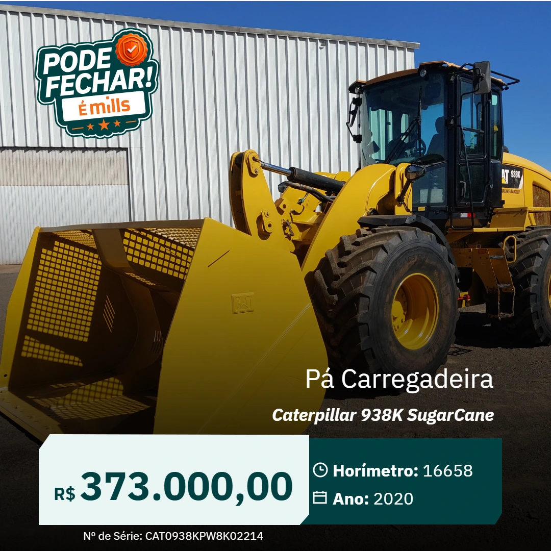 Pá Carregadeira Caterpillar 938K SugarCane