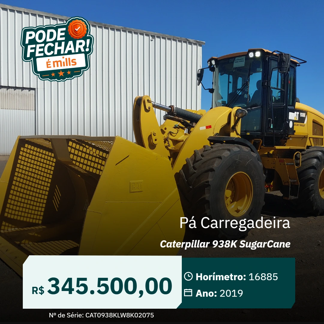 Pá Carregadeira Caterpillar 938K SugarCane