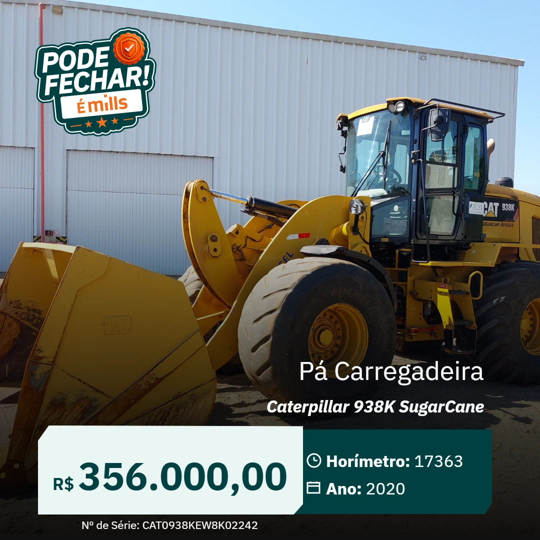 Pá Carregadeira Caterpillar 938K SugarCane