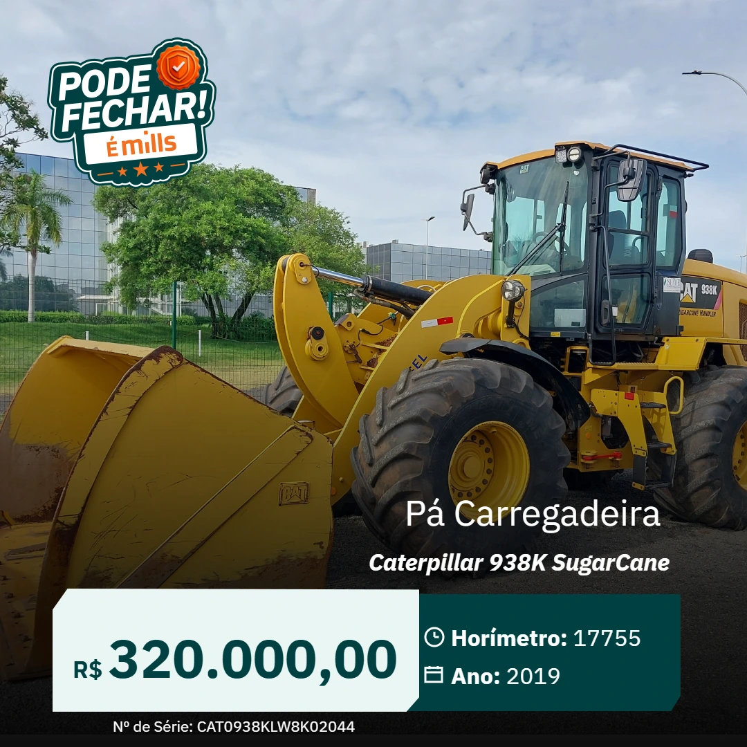 Pá Carregadeira Caterpillar 938K SugarCane