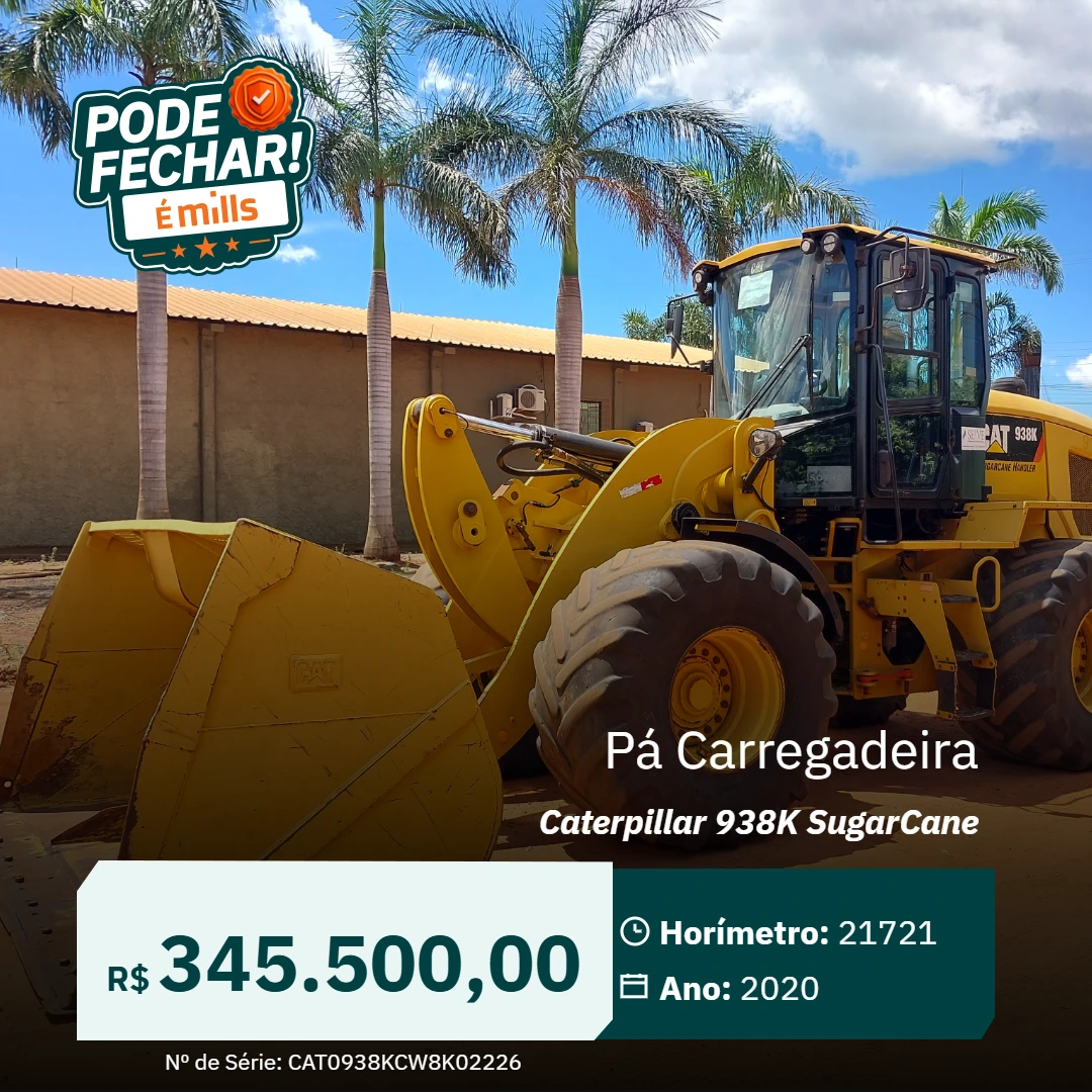 Pá Carregadeira Caterpillar 938K SugarCane