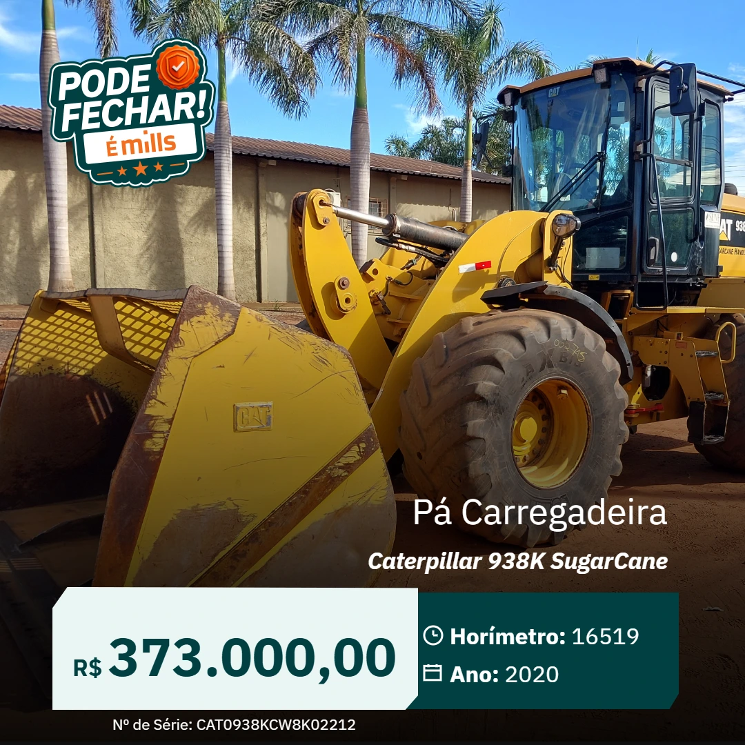 Pá Carregadeira Caterpillar 938K SugarCane