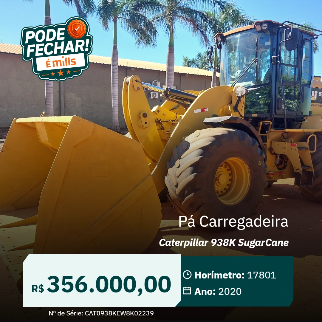 Pá Carregadeira Caterpillar 938K SugarCane