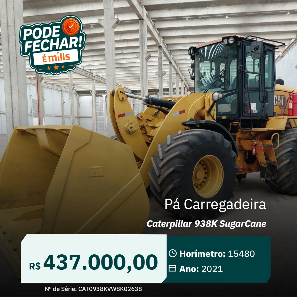 Pá Carregadeira Caterpillar 938K SugarCane