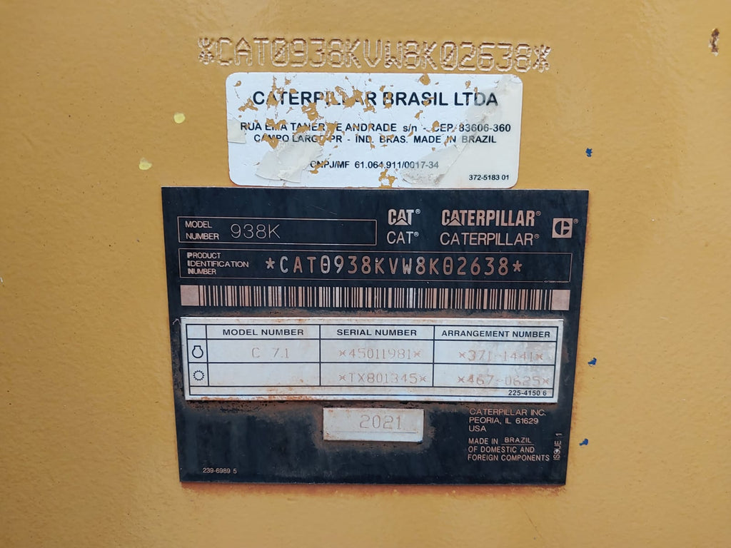 Pá Carregadeira Caterpillar 938K SugarCane