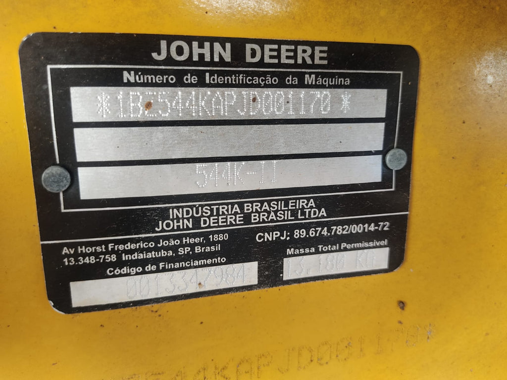 Pá Carregadeira John Deere 544K