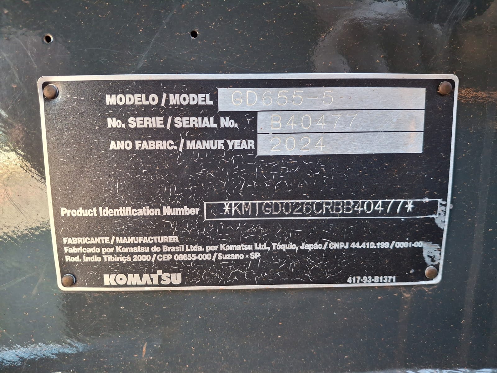 Motoniveladora Komatsu GD655-5