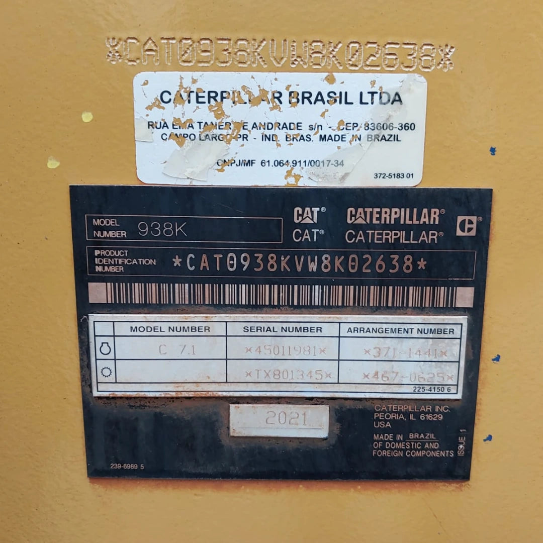 Pá Carregadeira Caterpillar 938K SugarCane