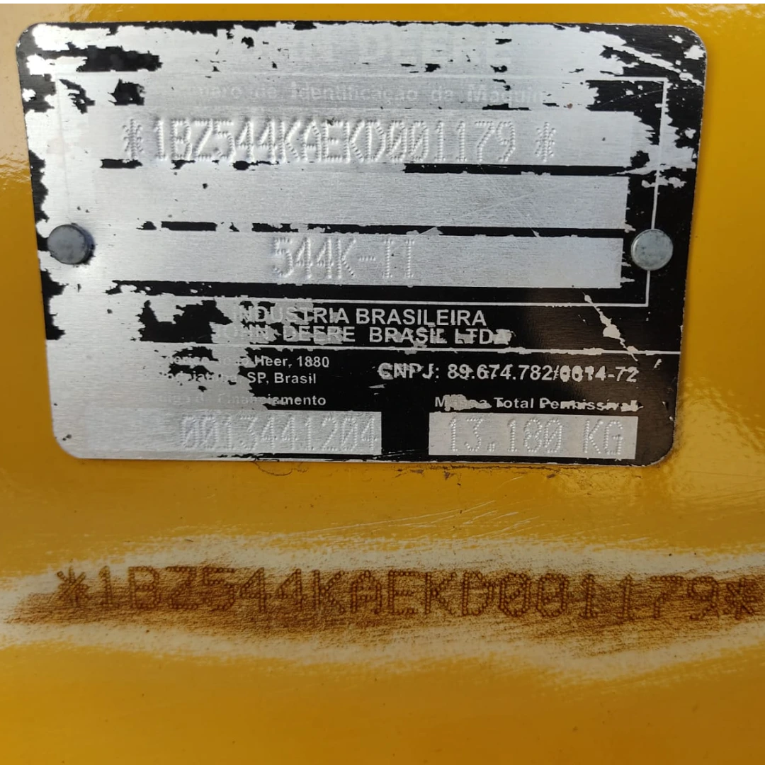 Pá Carregadeira John Deere 544K