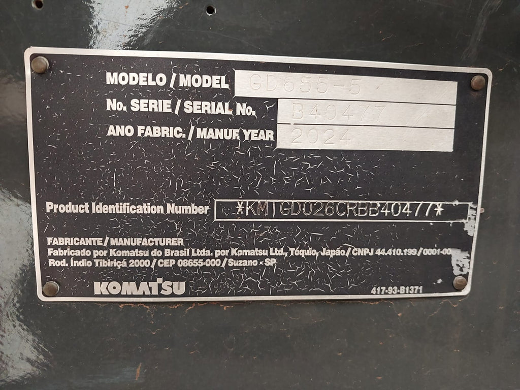 Motoniveladora Komatsu GD655-5