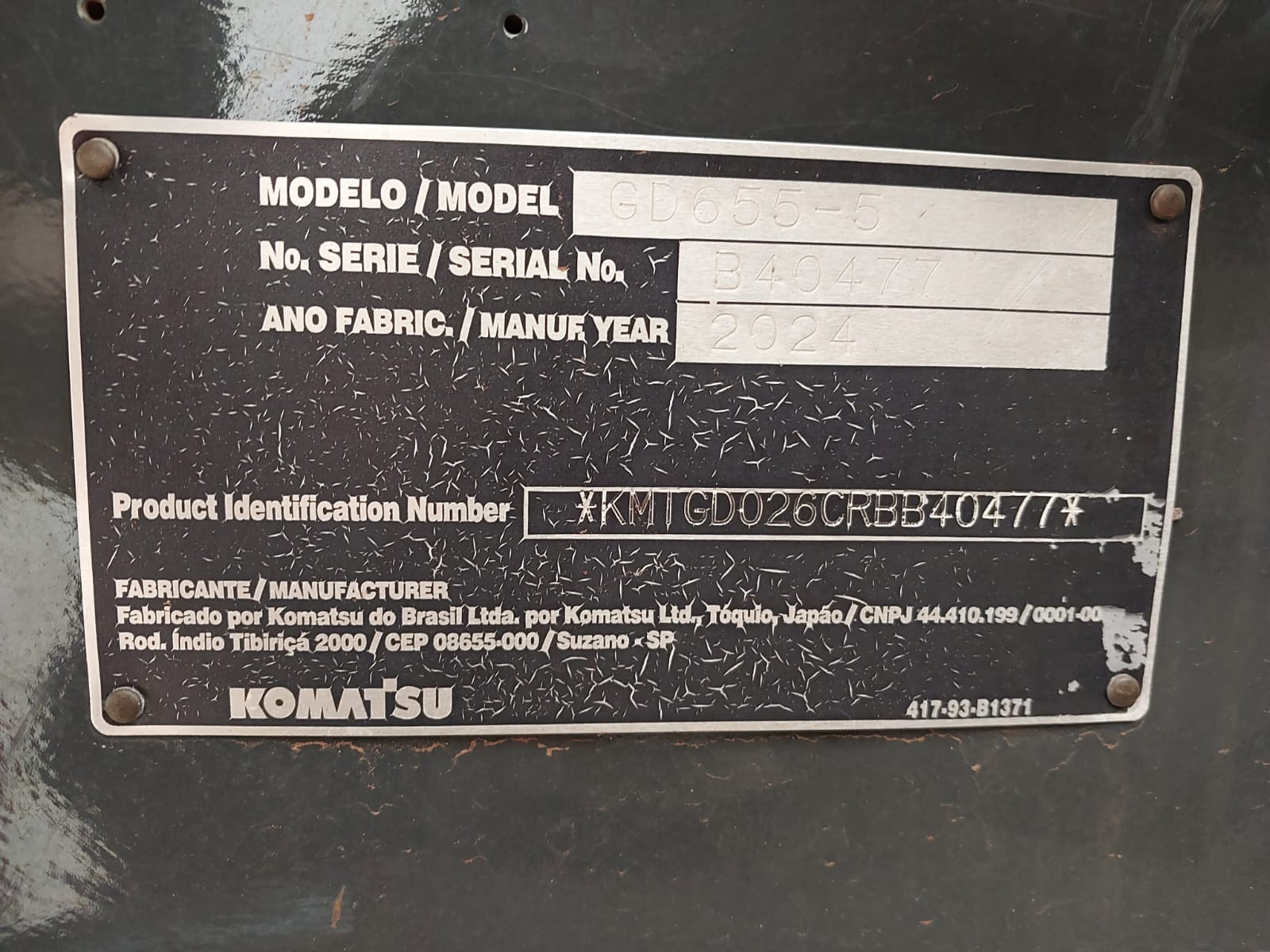 Motoniveladora Komatsu GD655-5