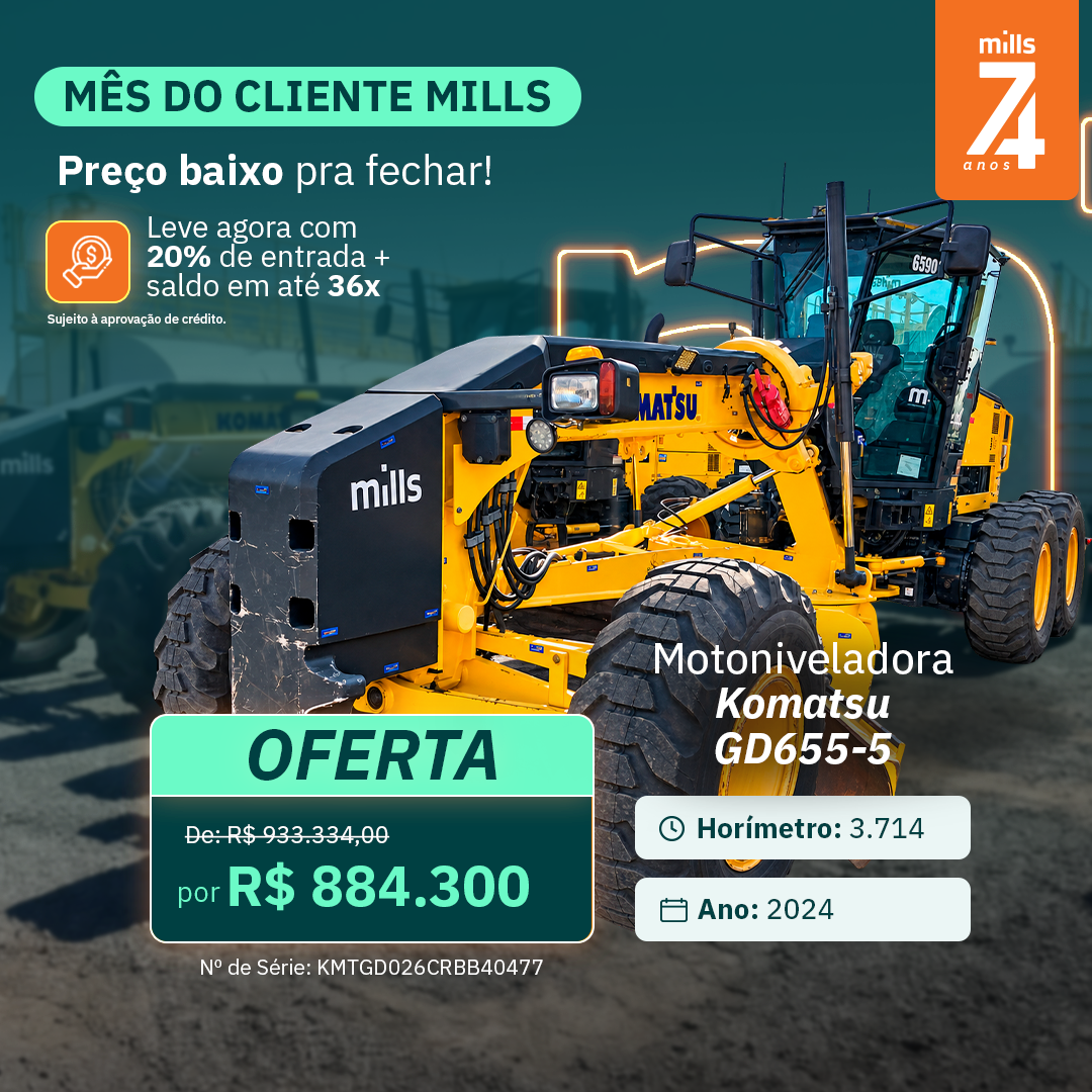 Motoniveladora Komatsu GD655-5