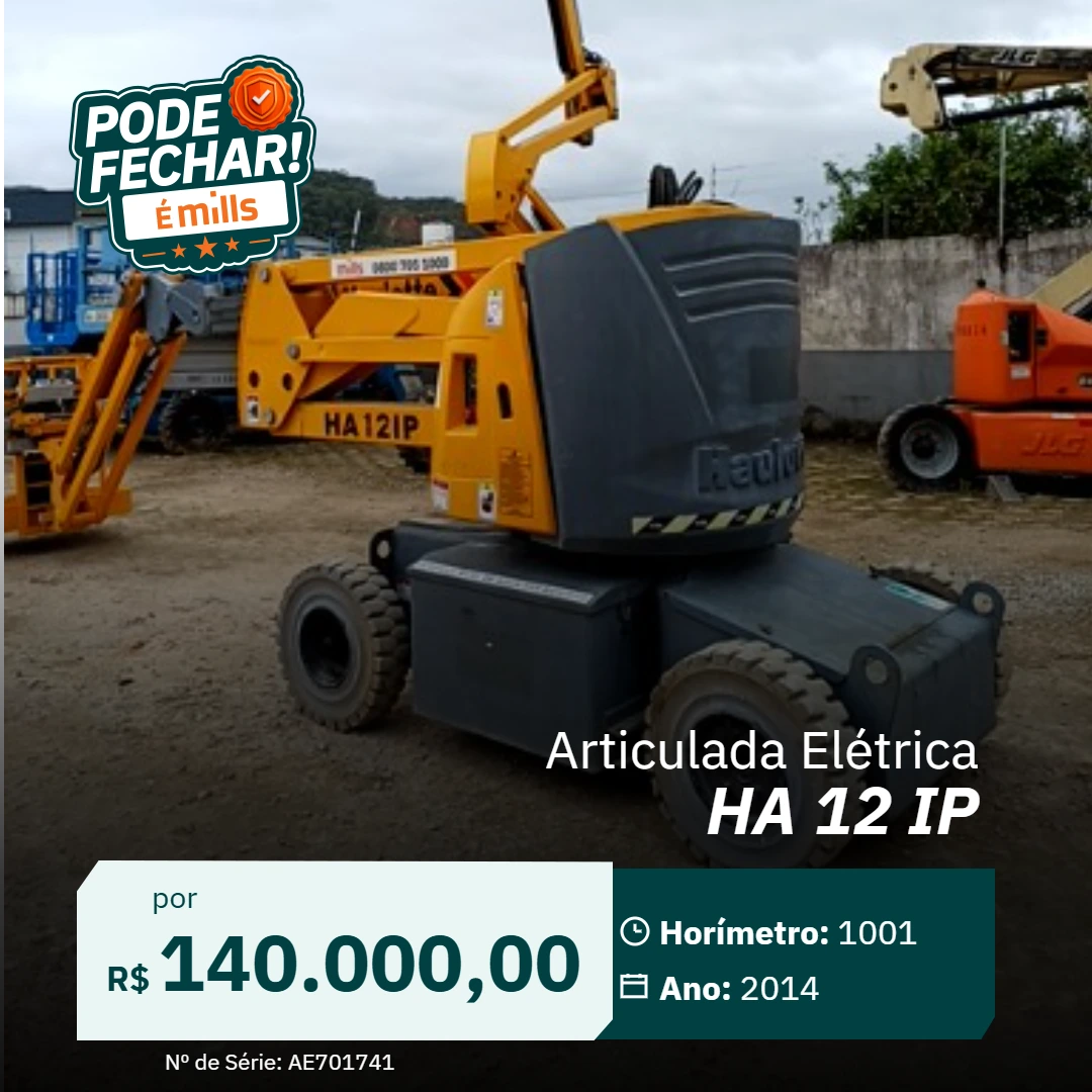 Plataforma Elevatória Articulada Elétrica HA 12 IP