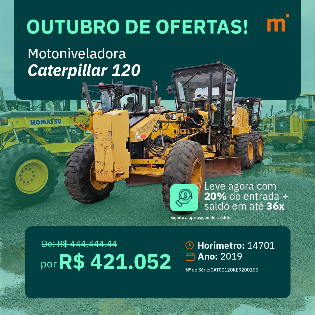 Motoniveladora Caterpillar 120