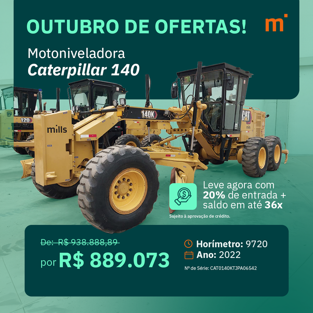 Motoniveladora Caterpillar 140