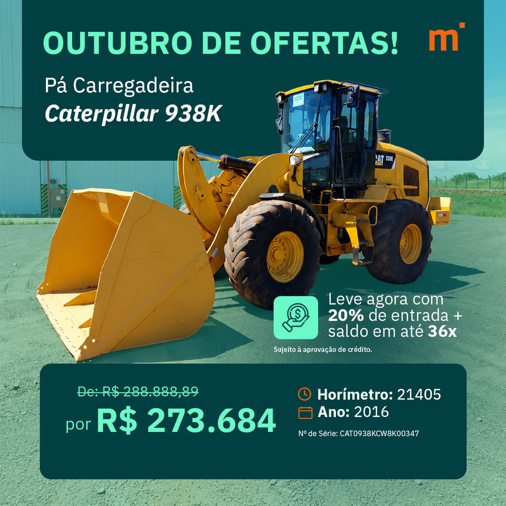 Pá Carregadeira Caterpillar 938K