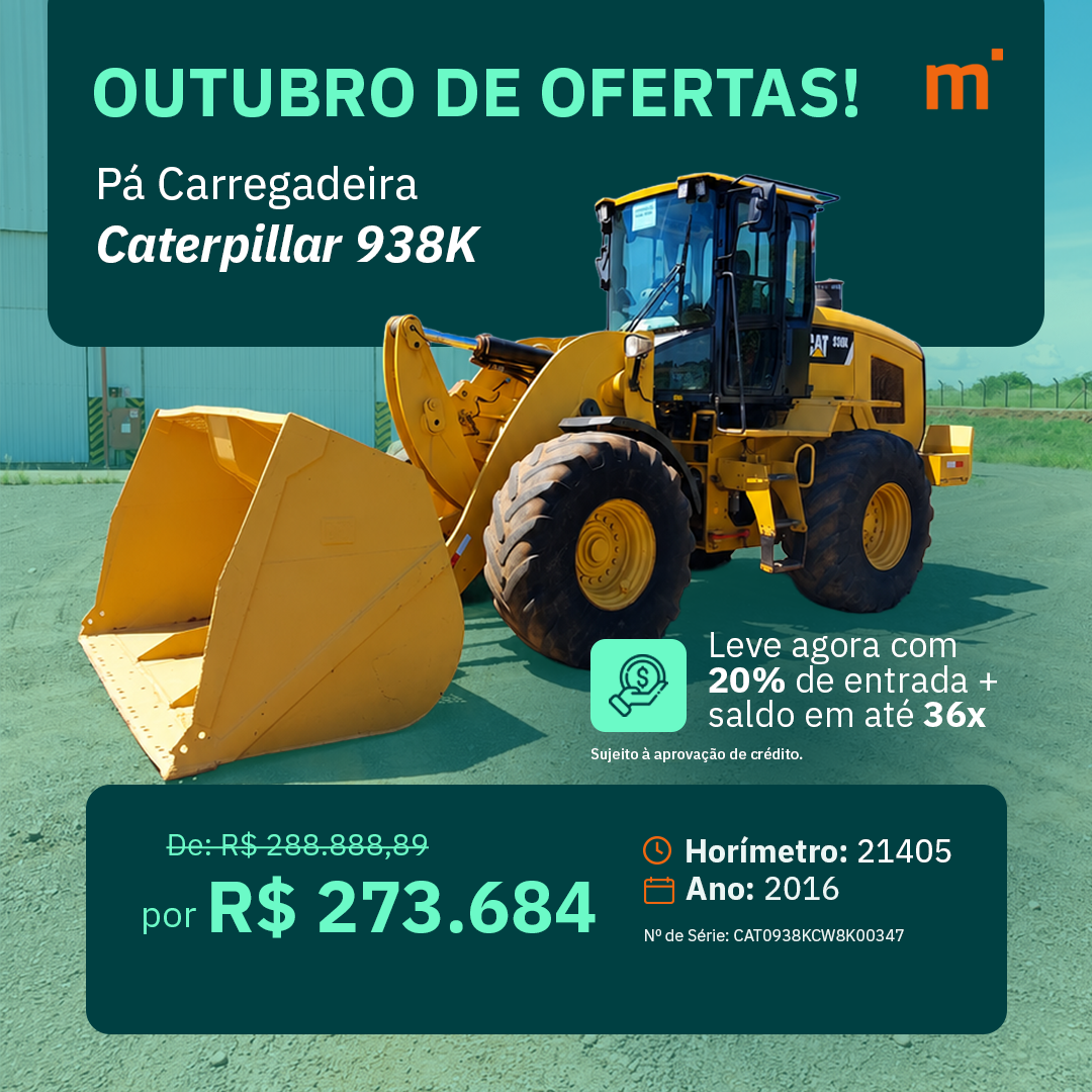 Pá Carregadeira Caterpillar 938K