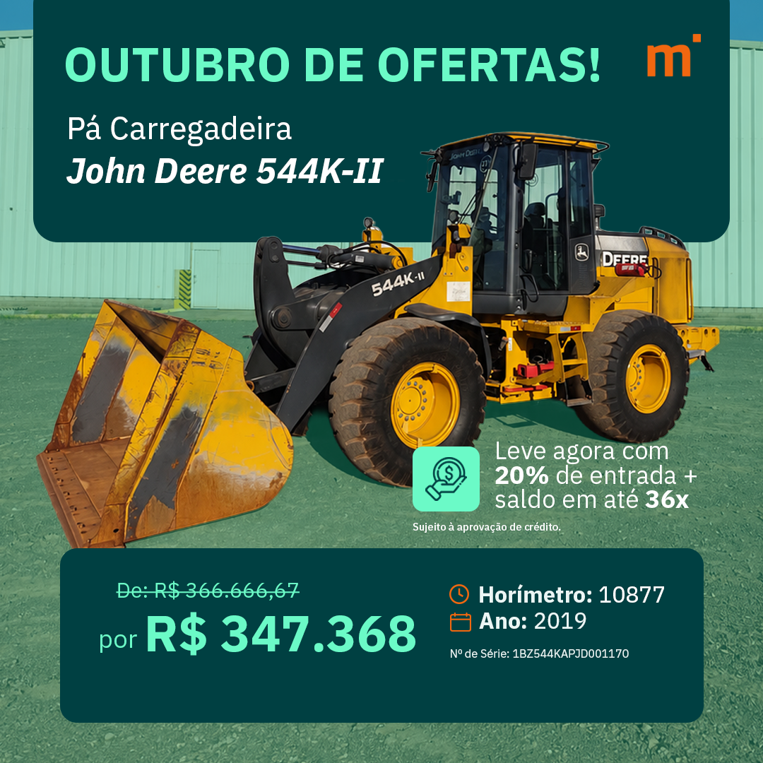 Pá Carregadeira John Deere 544K