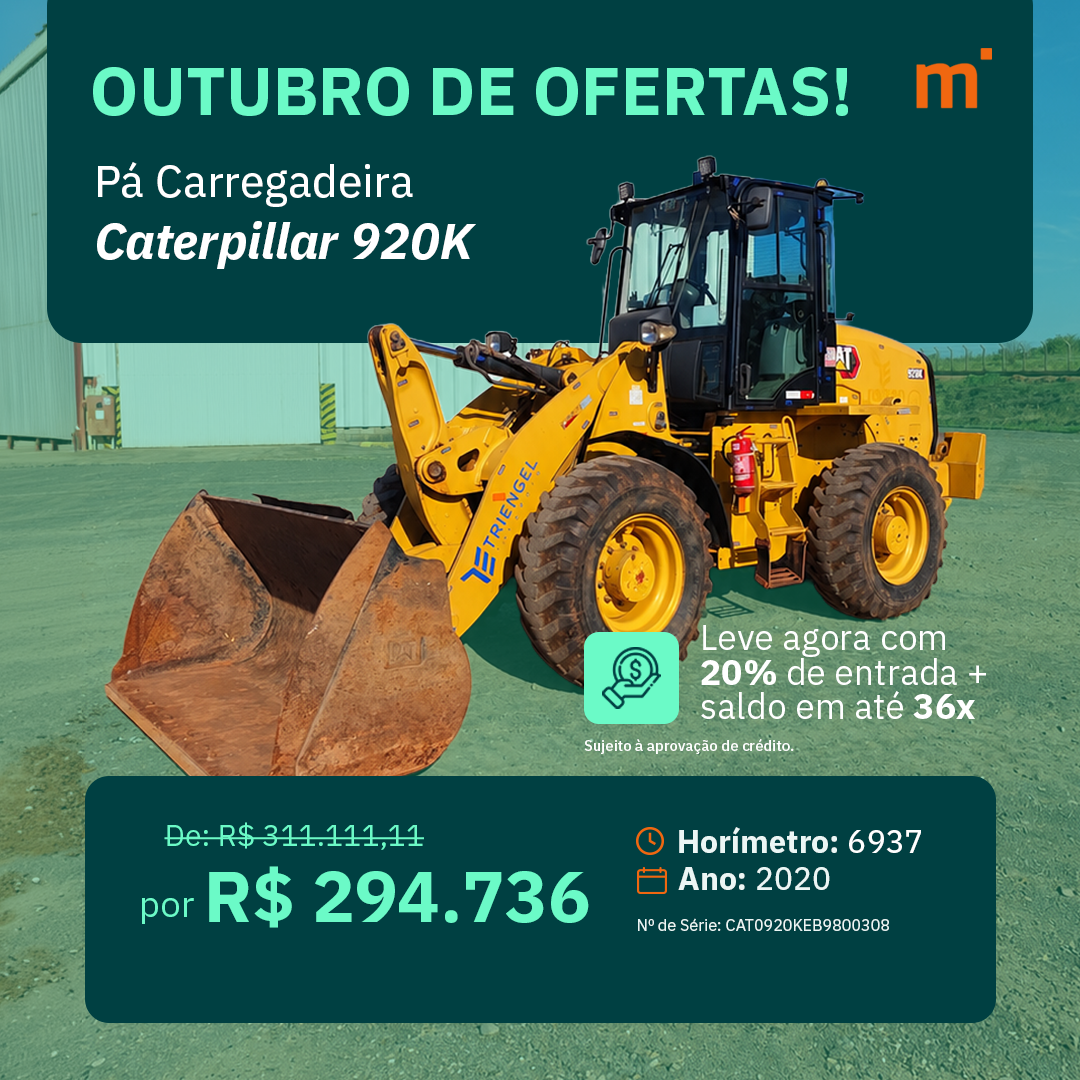 Pá Carregadeira Caterpillar 920K