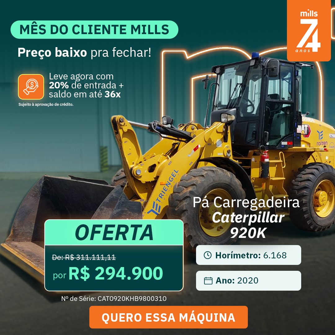 Pá Carregadeira Caterpillar 920K