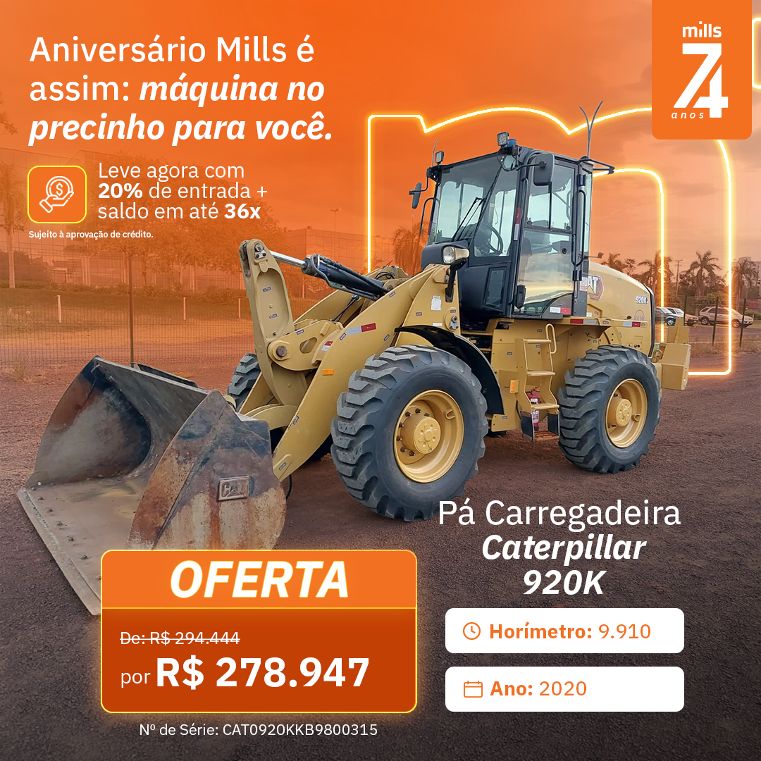 Pá Carregadeira Caterpillar 920K